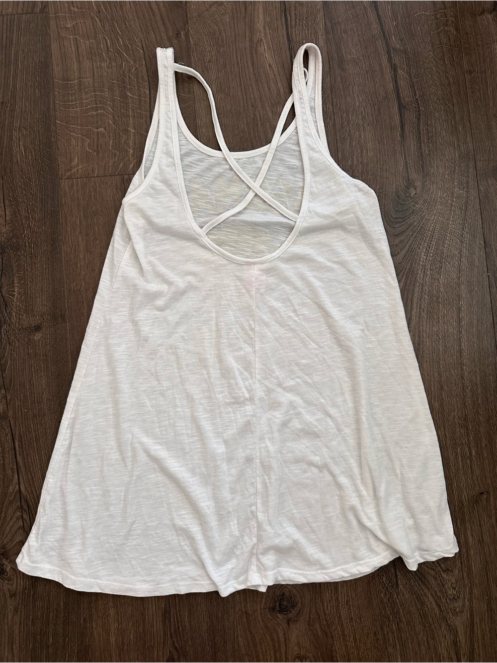 White Tank with Gold 'Mermaid On Duty' Graphic - Picture 3 of 7